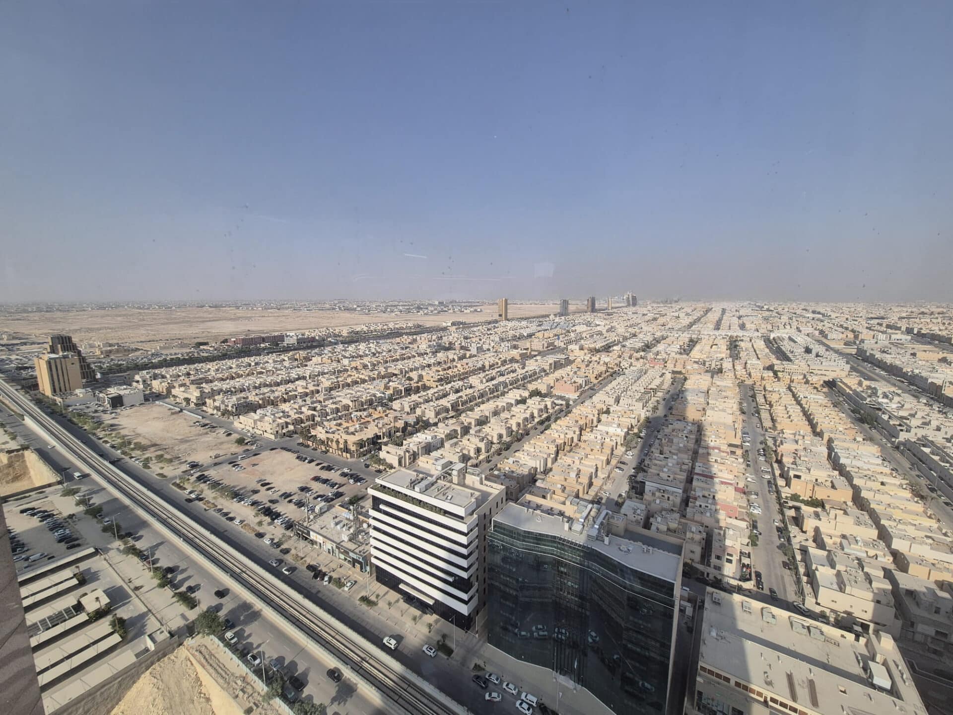 Mision empresarial en el Golfo. Vista desde el avión.